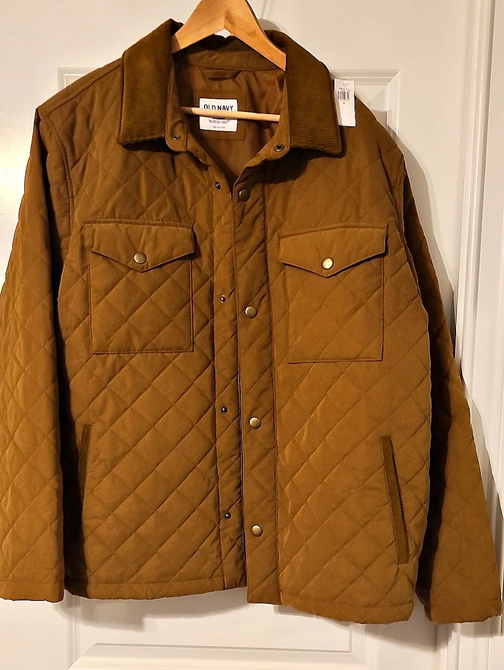 Old Navy Quilted Nylon Jacket Brown XL